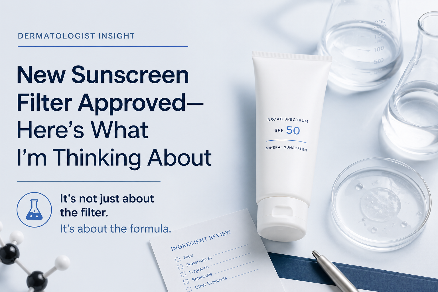 A New Sunscreen Filter Was Approved This Week. Why Sensitive Skin Patients Should Care.